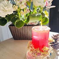 flower candle